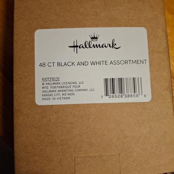 Hallmark Black-and-White Assorted Blank Thank you Notes, Pack of 48 NIB - Picture 4 of 6